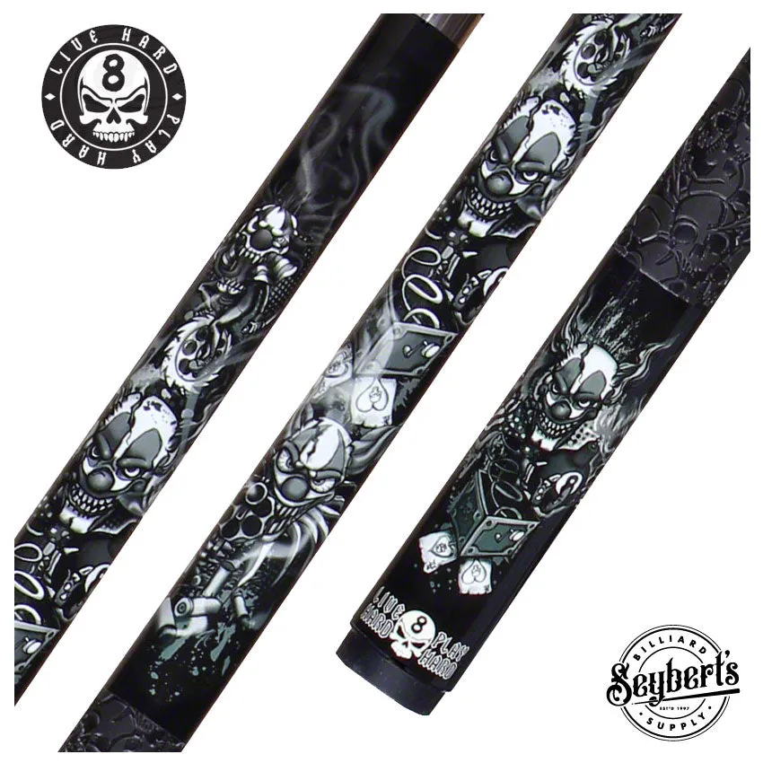 Players Demented Clowns Graphic Pool Cue - DCN