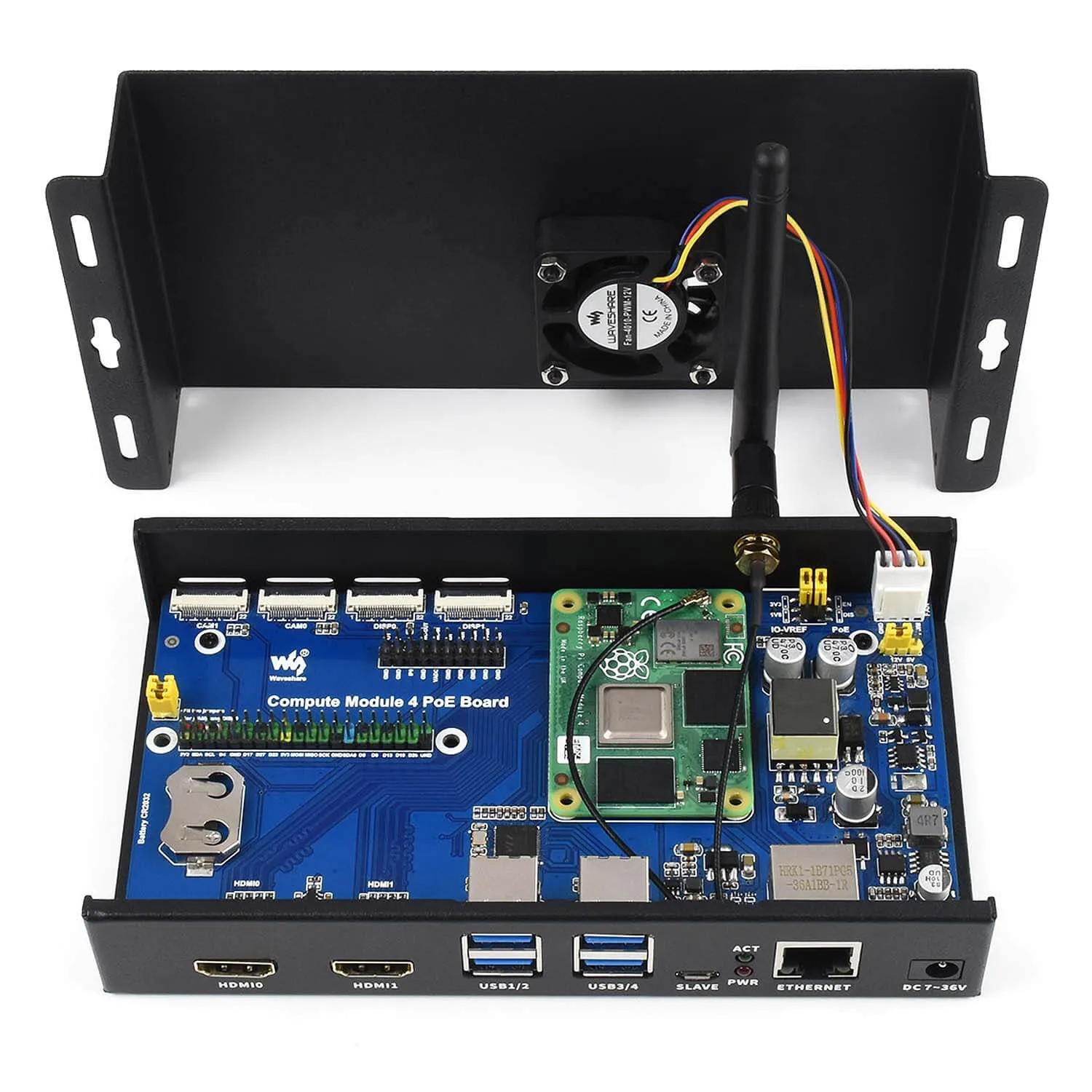 PoE Mini-Computer for Raspberry Pi Compute Module 4