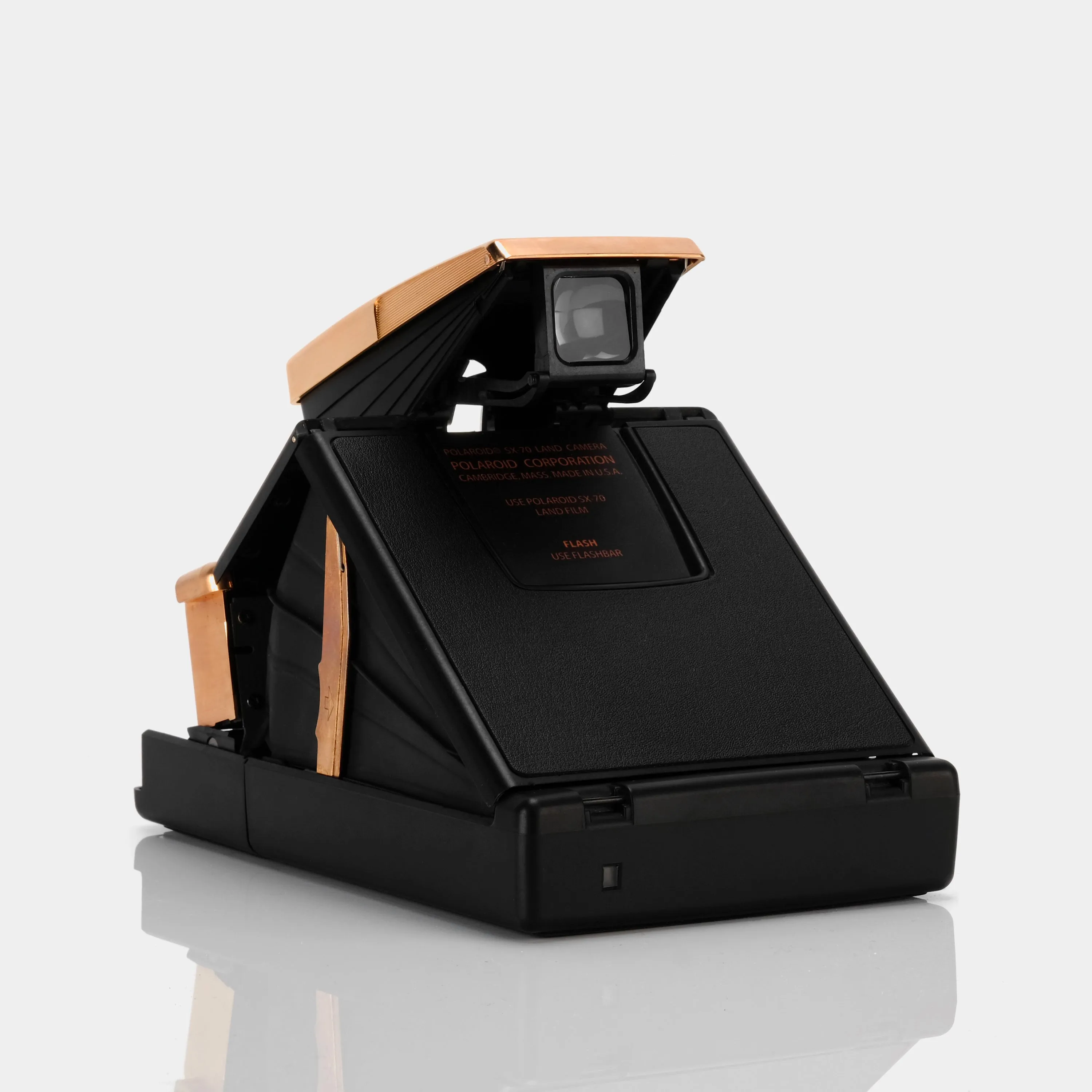 Polaroid SX-70 Alpha 1 Model 2 Black with Rose Gold Folding Instant Film Camera