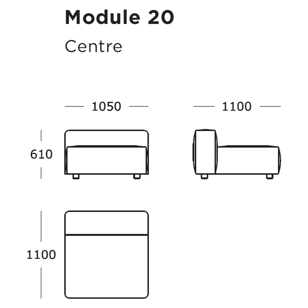 Pontone Modular Sofa (Modules 17-21)