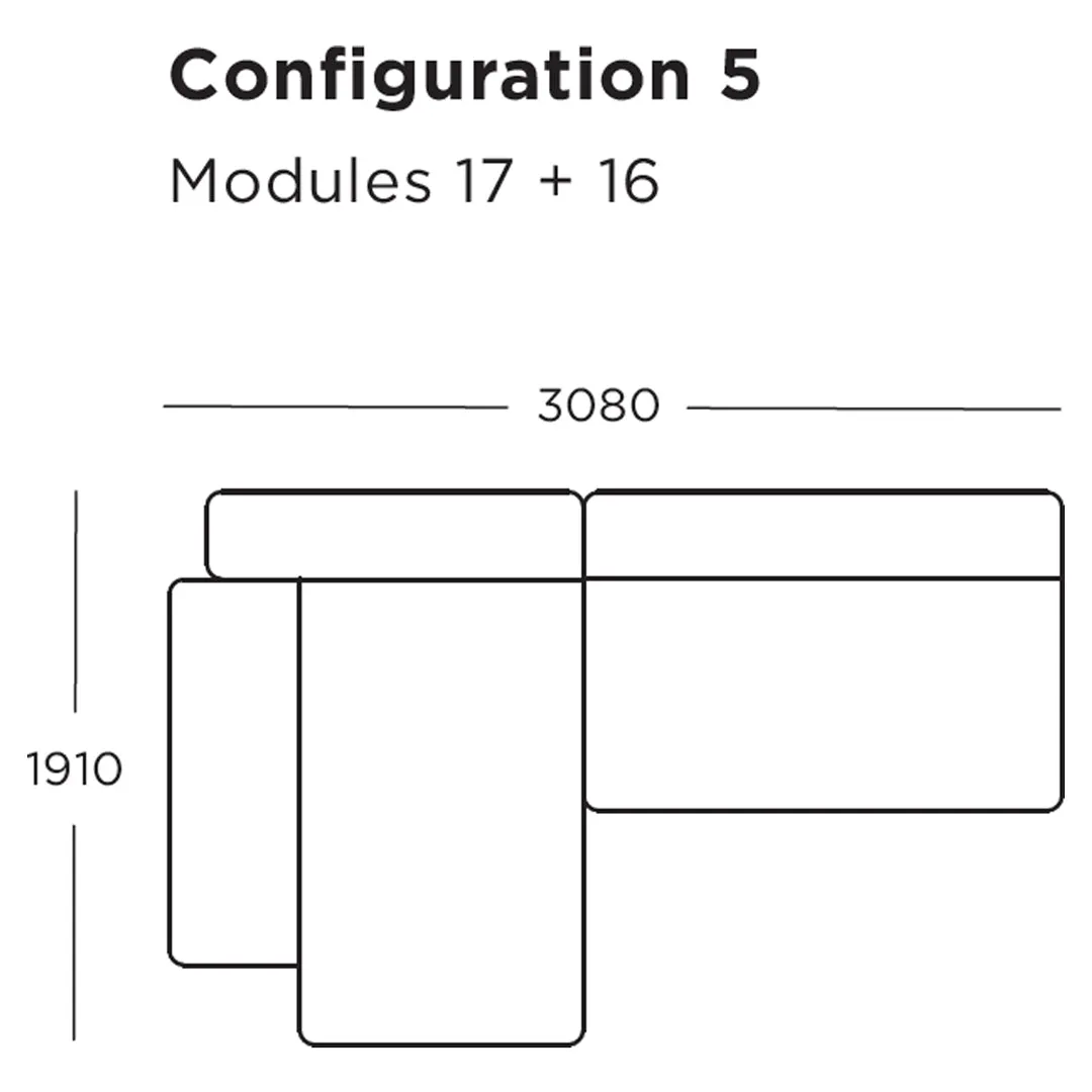 Pontone Modular Sofa (Modules 17-21)