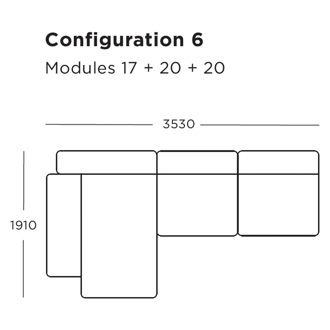 Pontone Modular Sofa (Modules 17-21)