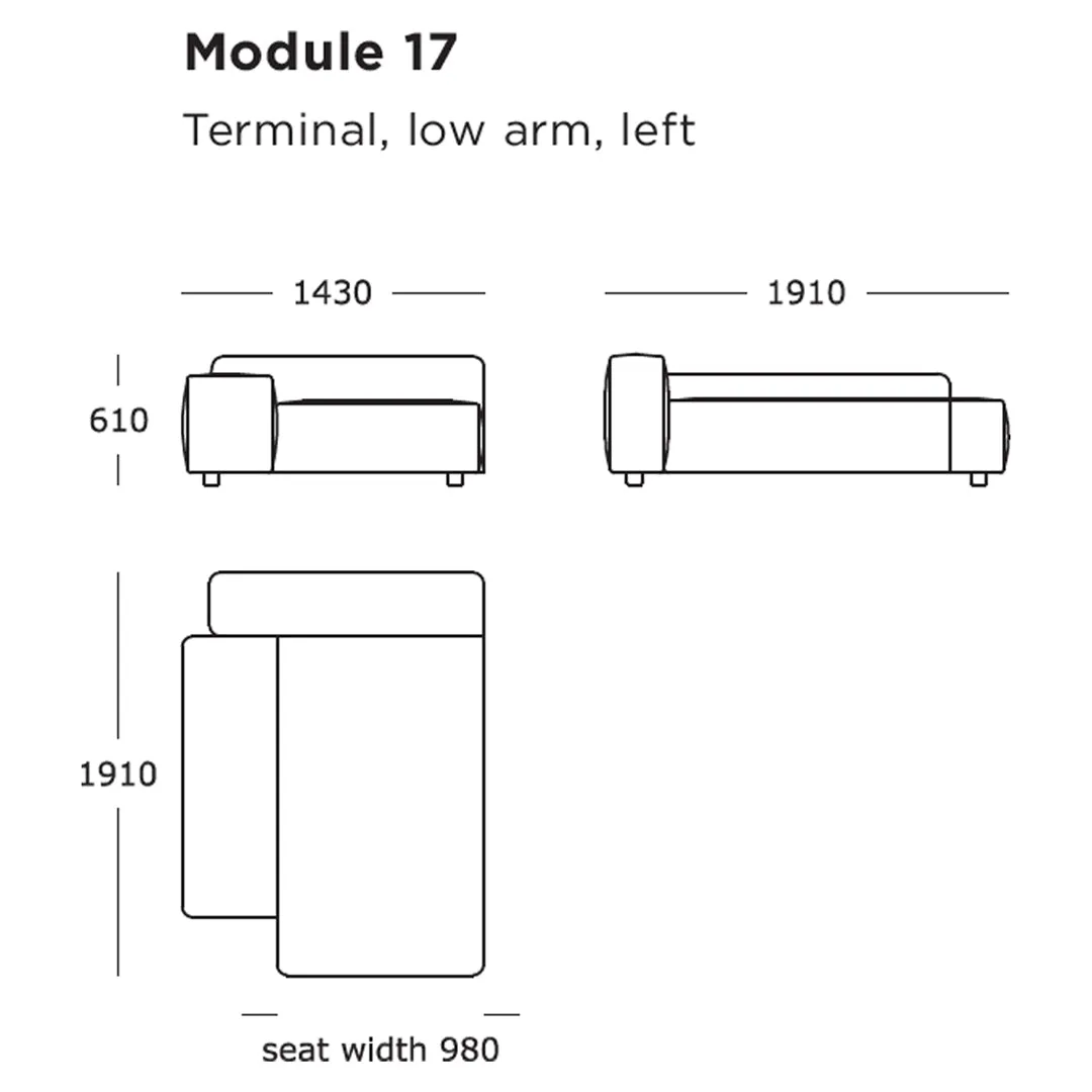 Pontone Modular Sofa (Modules 17-21)