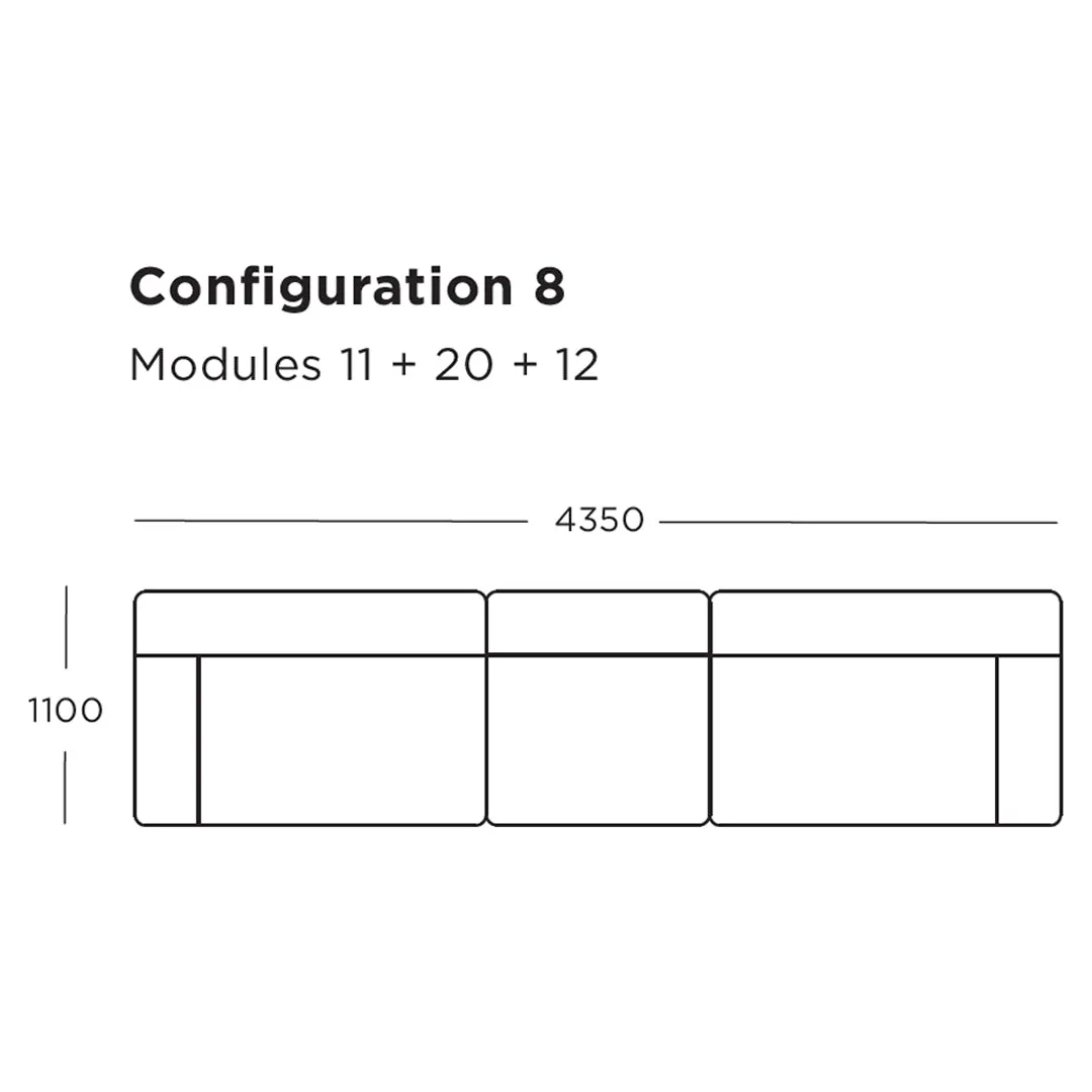 Pontone Modular Sofa (Modules 17-21)