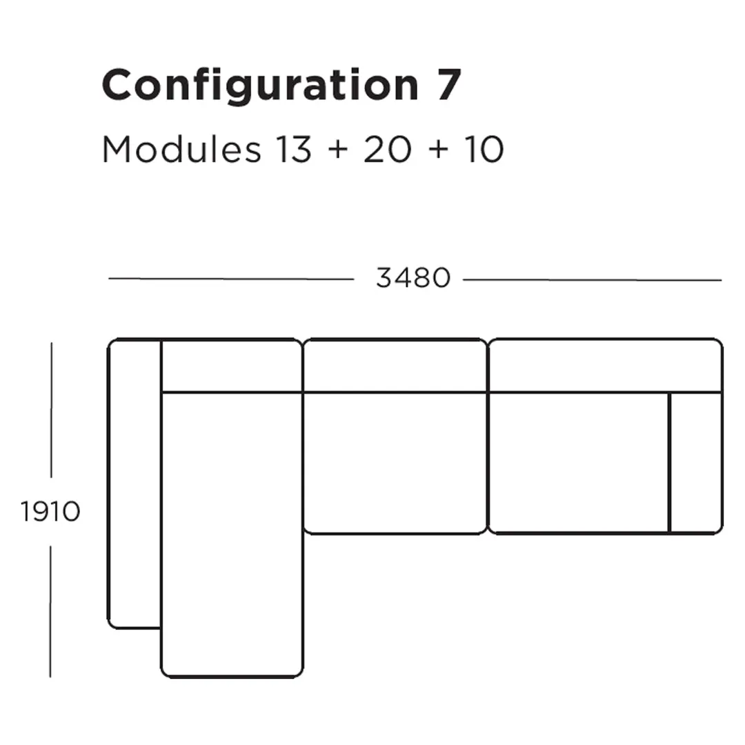 Pontone Modular Sofa (Modules 17-21)