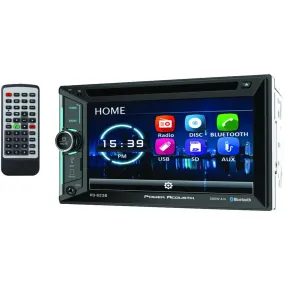 POWER ACOUSTIK PD-623B 6.2 Incite Double-DIN In-Dash DVD Receiver with Bluetooth(R)