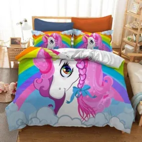 Rainbow Room Unicorn Bed Set