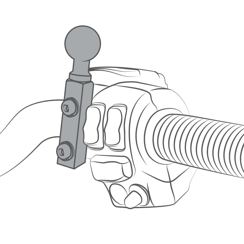 RAM® Brake/Clutch Reservoir Mount with Garmin VIRB™ Camera Adapter