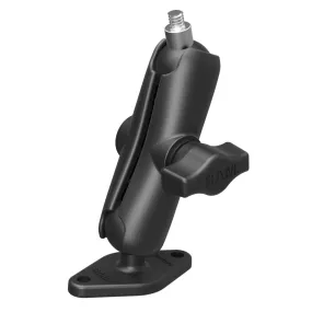 RAM® Double Ball Mount with Diamond Plate and 1/4"-20 Stud - Medium