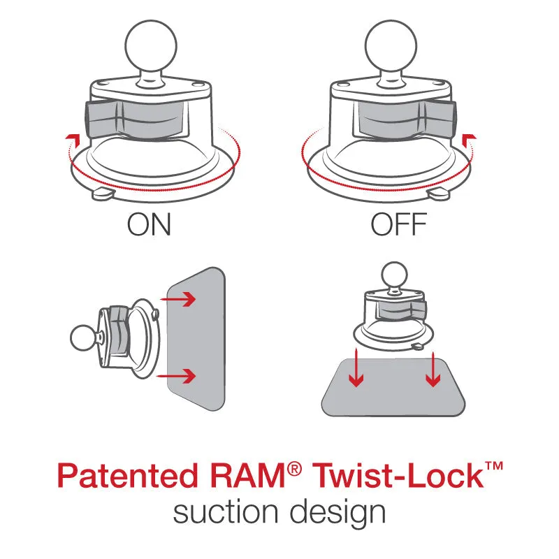 RAM® Suction Cup Mount for iPad Pro 11" (1-4 Gen), Air 4, 5 & 11" (M2)