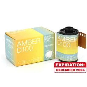 RETO Amber D100 135 35mm 100 ISO Color Negative Film with 27 Exposure Shots, C-41 Process, Fine Grain, Cinematic Motion Picture Style Film Technology and Daylight Balanced for Film Photography