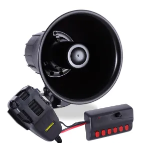 Siren Horn Speaker System With Handheld Pa Microphone