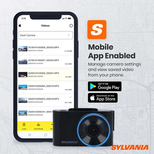 SLB RDSGHT-PLUS.BX Sylvania Roadsight Plus Dash Camera