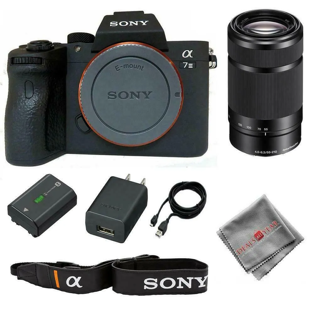 Sony a7 III Mirrorless Camera with 55-210mm f/4.5-6.3 Lens