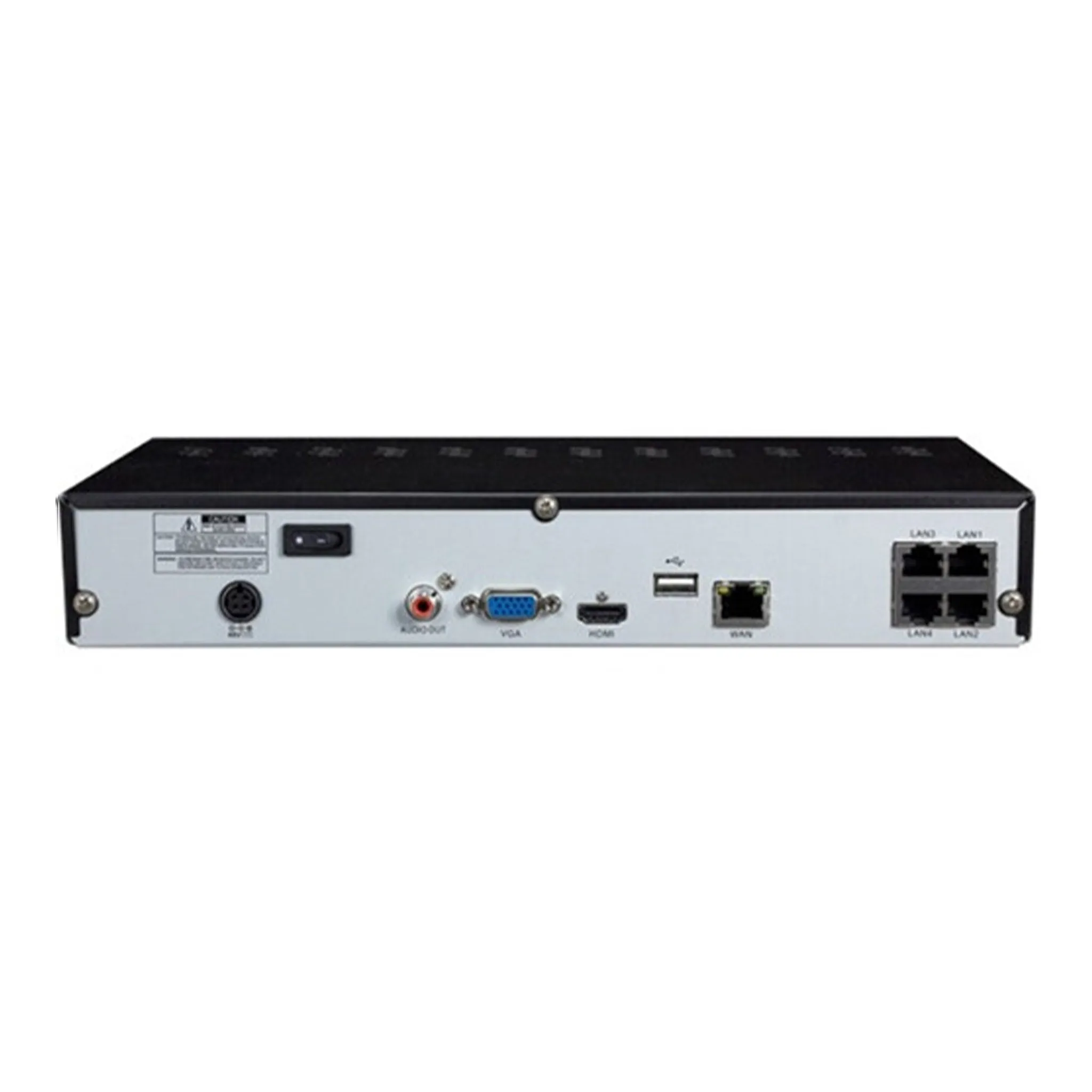 Speco Technologies ZIPK4N1 4CH 8MP H.265 NVR with 1TB HDD & 4x 5MP 2.8mm Night Vision Turret Cameras - NDAA