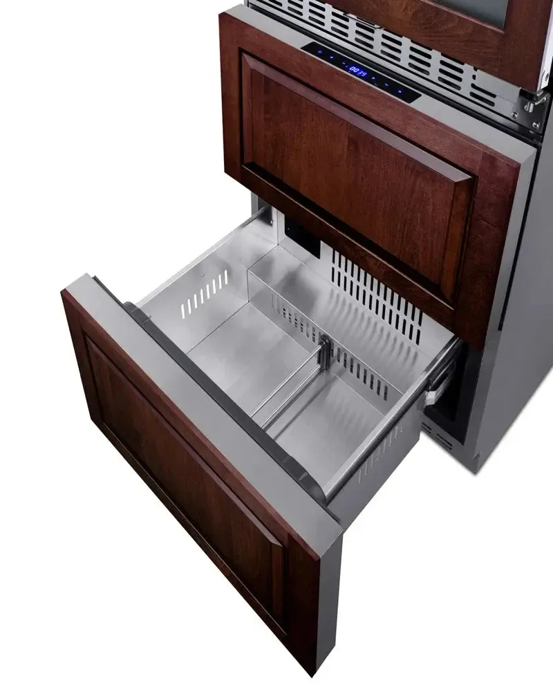 Summit Appliance 23.63'' 46 Bottle and Can Four Zone Wine & Beverage Refrigerator