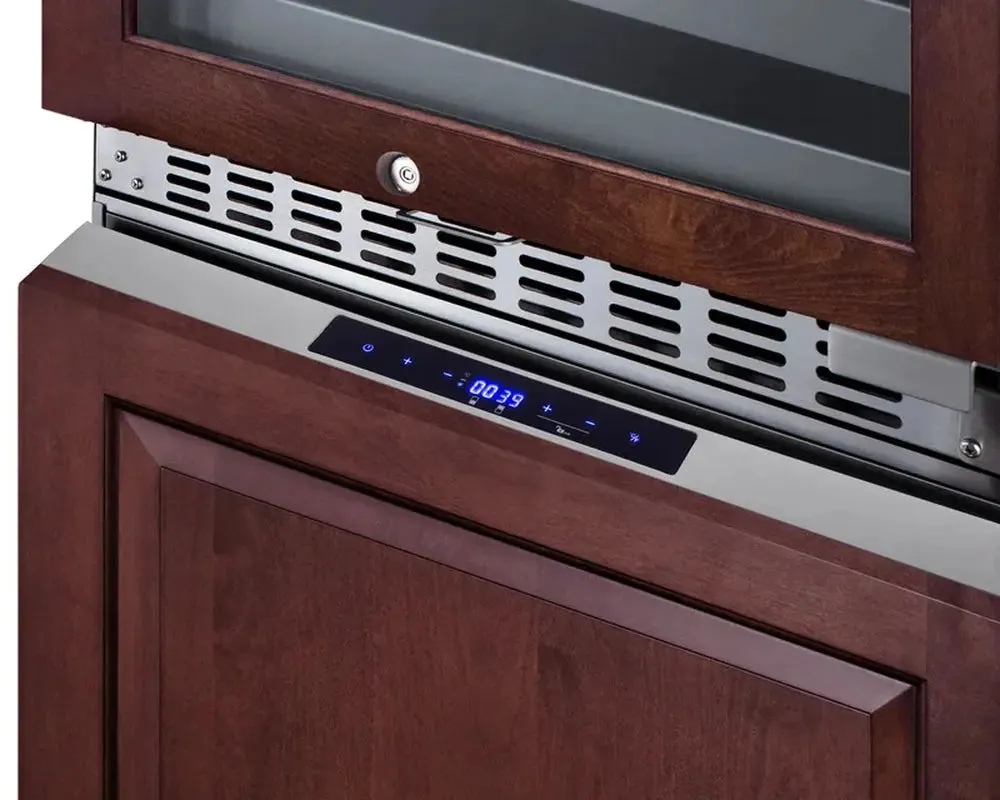 Summit Appliance 23.63'' 46 Bottle and Can Four Zone Wine & Beverage Refrigerator