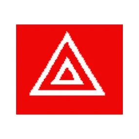 Switch Lens Bottom Red Hazard Warning Pk1