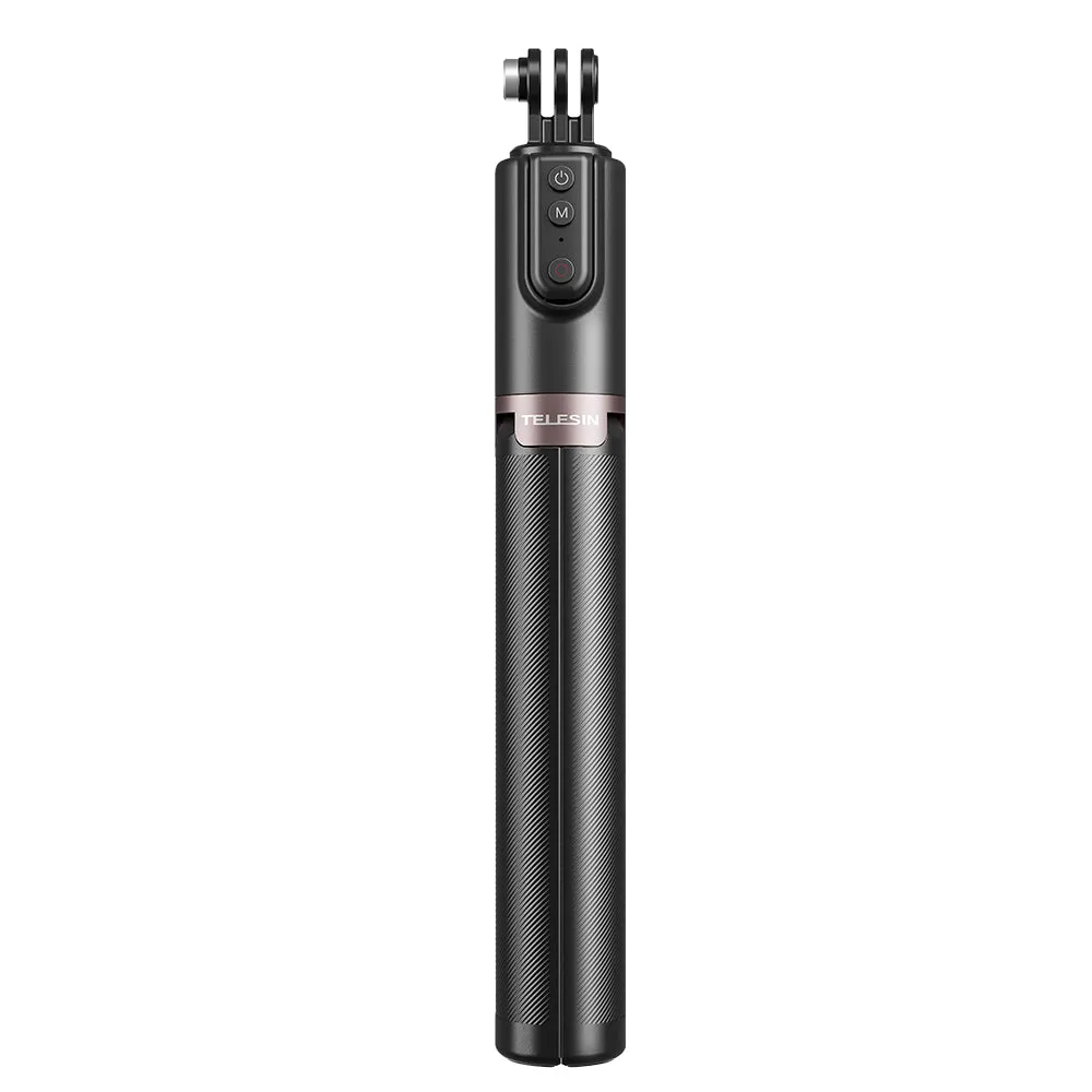 TELESIN Upgraded 1.3m Bluetooth Remote Control Selfie Stick for GoPro/Phone