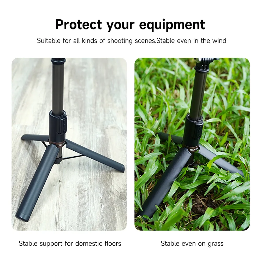 TELESIN Upgraded 1.3m Bluetooth Remote Control Selfie Stick for GoPro/Phone