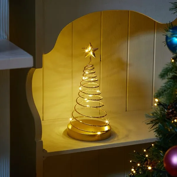 Three Kings SpiraLite Gold LED Tree