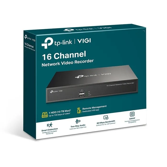 TP-Link TL-VIGI NVR1016H VIGI 16 Channel Network Video Recorder