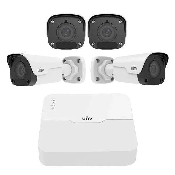 Uniview / UNV / Bundle: Network Video Recorder and 4 IP Cameras / 4 PoE / 4 Channel / 2 MP / Bullet / UNV-04KIT2122
