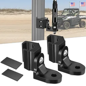 UTV Whip Light Flag Antenna Mount Bracket Adjustable 2Pcs
