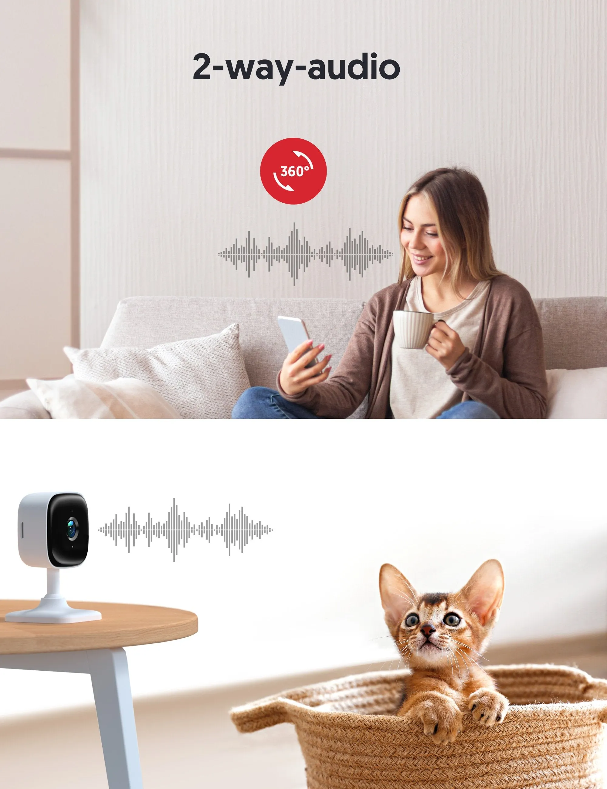 Victure PC440 Indoor Pet Home Camera Baby Monitor
