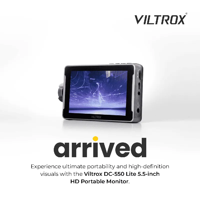 VILTROX DC-550 LITE 5.5'' On Camera Monitor without Battery, 4K HDMI Full HD 400 Nits Camera Field Monitor Touch Screen for Sony Canon Nikon, 3DLUT, Focus Peaking, Histogram, False Colors