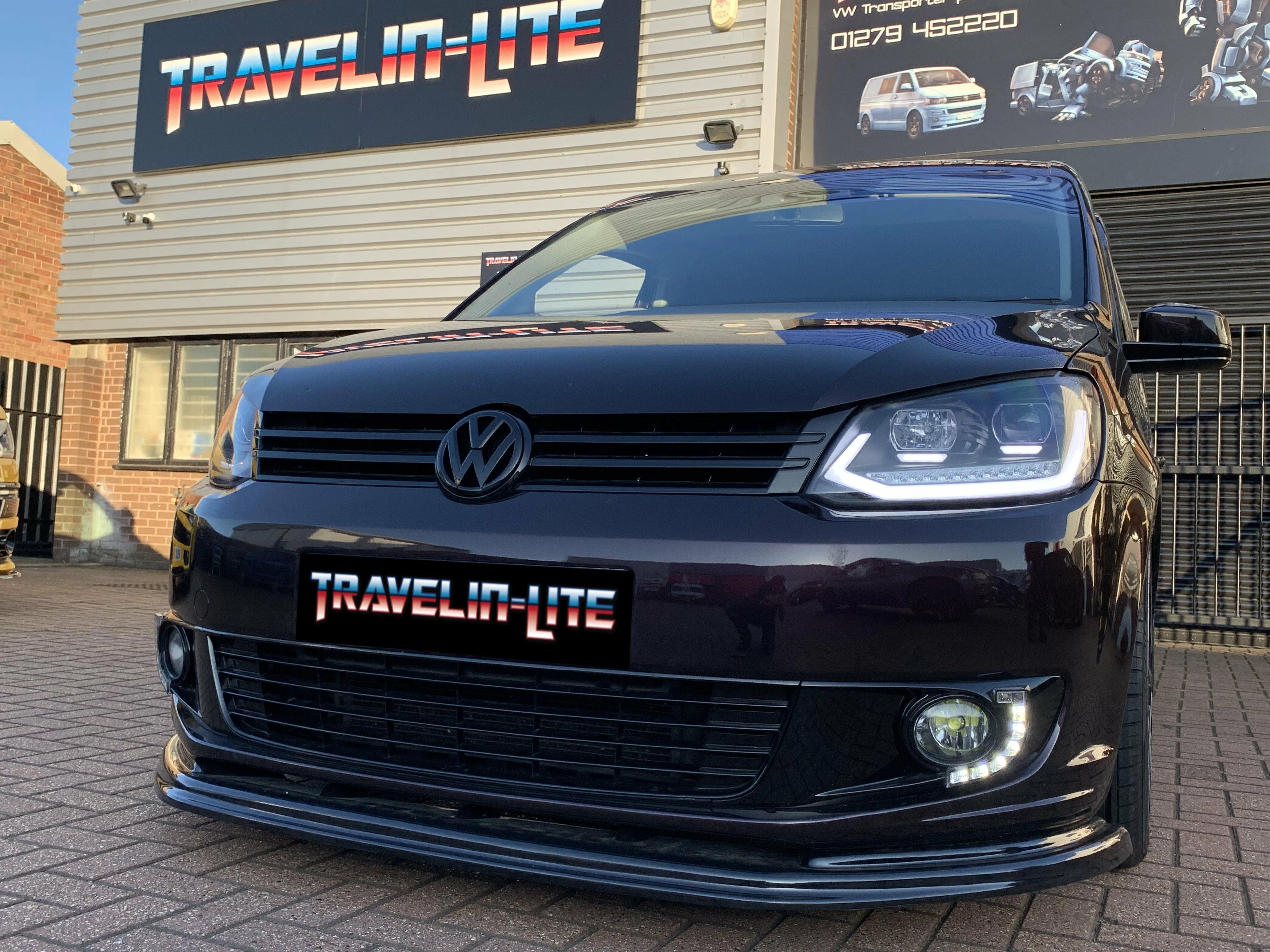 VW Caddy MK3 DRL headlights with dynamic indicators 10-15