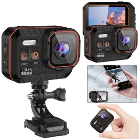 WiFi Anti-shake Action Camera With Remote Control Waterproof Sport Camera 2Inch IPS Screen 170° Wide Angle Drive Recorder Camera
