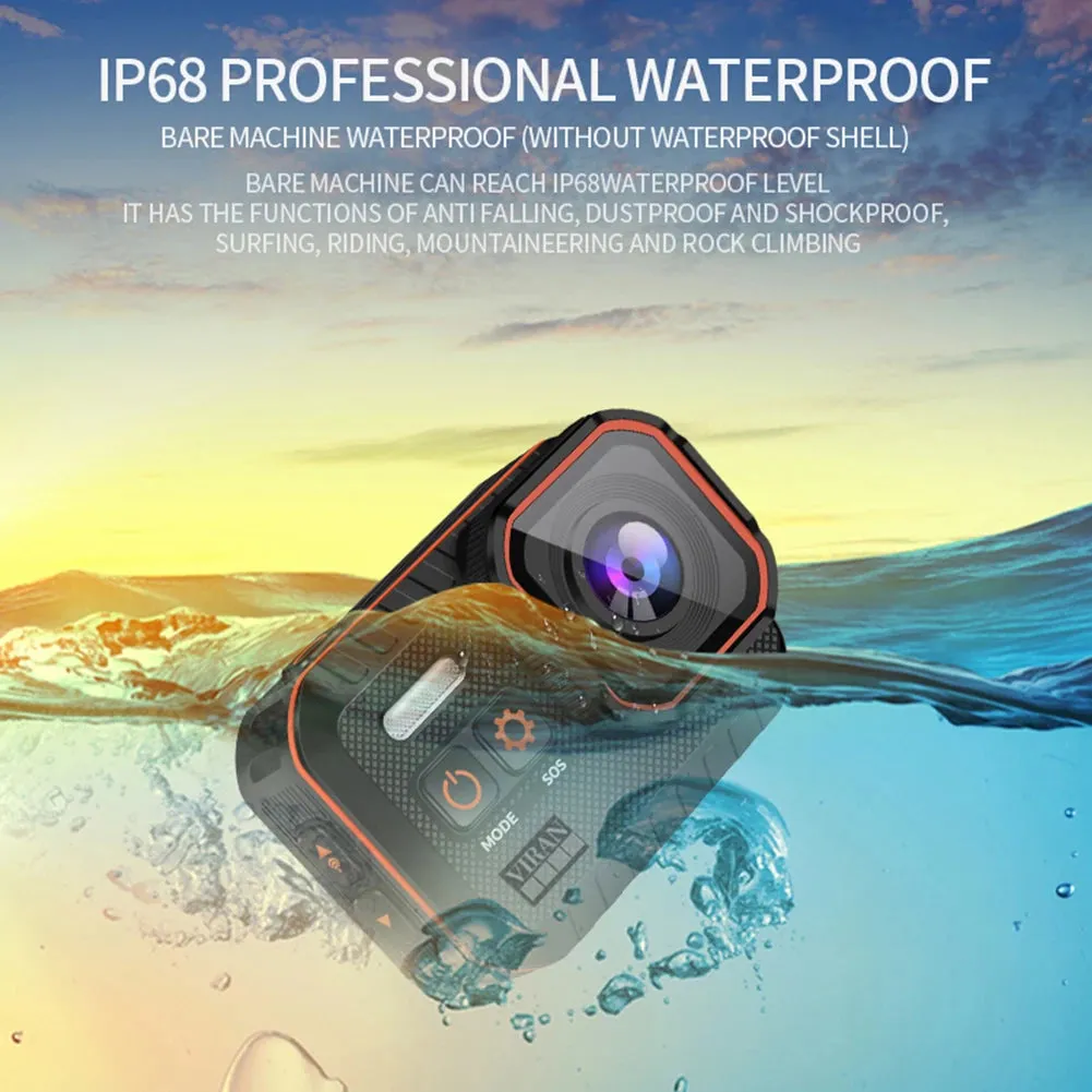 WiFi Anti-shake Action Camera With Remote Control Waterproof Sport Camera 2Inch IPS Screen 170° Wide Angle Drive Recorder Camera