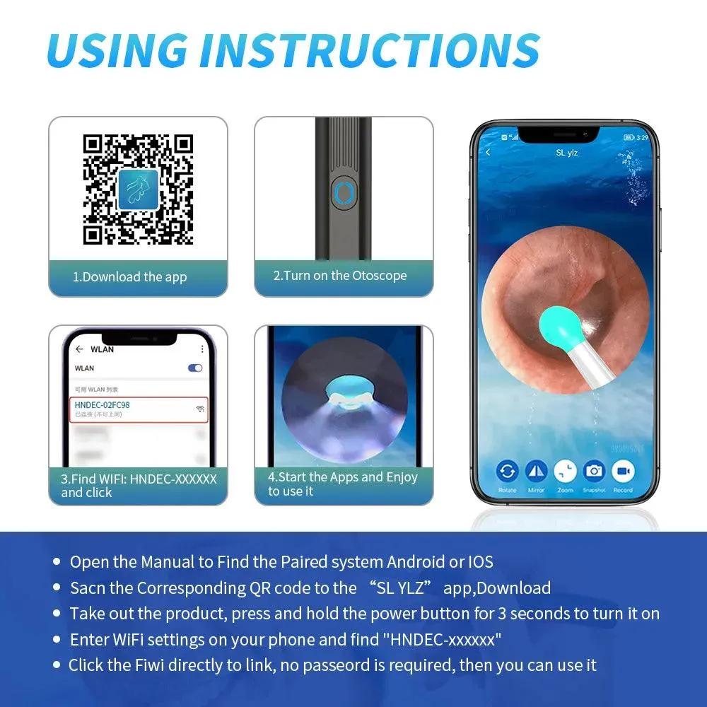 Wireless Otoscope Kit: Advanced Ear Cleaning Tech & Smart Connectivity
