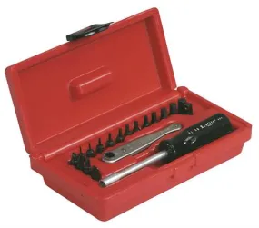 Xcelite XL70 Midget Ratchet Offset Screwdriver Set, 19 piece
