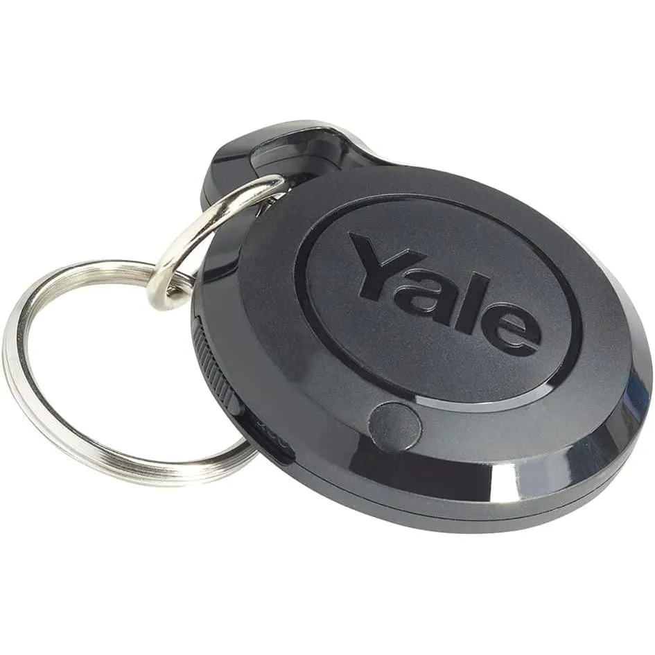 Yale AC-KF Sync Keyfob - Sync Alarm Accessory for Disarming Alarm, Black, 200m range