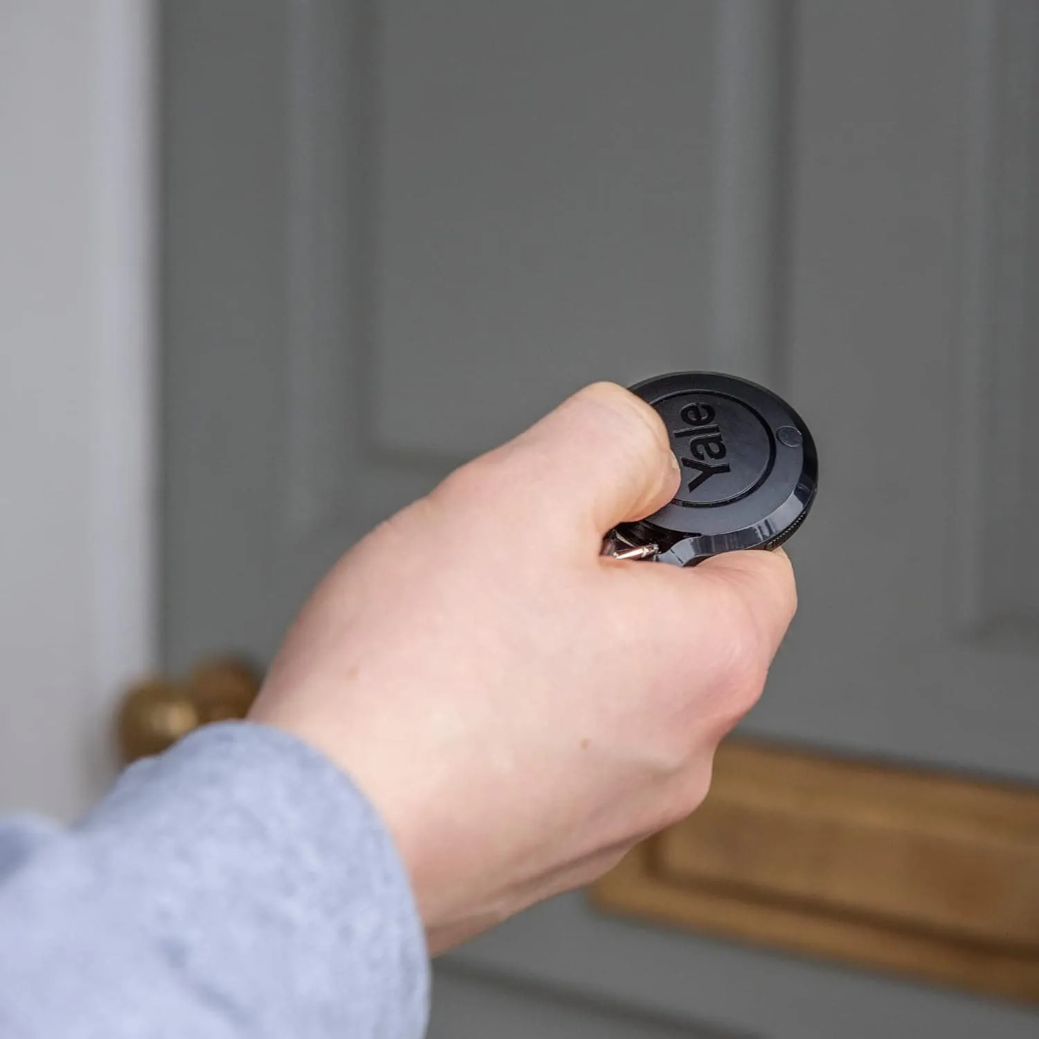 Yale AC-KF Sync Keyfob - Sync Alarm Accessory for Disarming Alarm, Black, 200m range